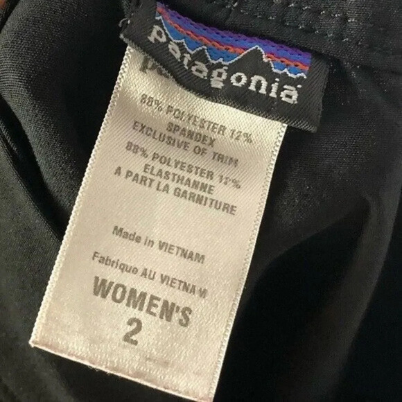 Patagonia Black Split Hem Capri Hiking Pants 2 - Picture 5 of 5